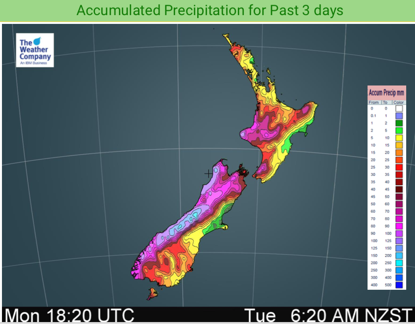 Updated Rain and Snow maps for NZ (+5 Maps) WeatherWatch New